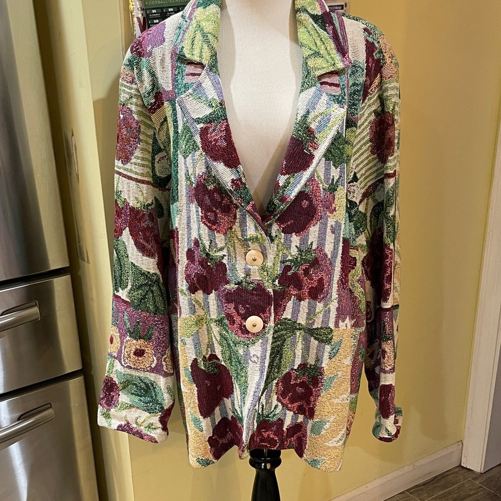 It's Outta the Bag Unge-Potch-ket Women's Blazer with Button Detail size XL